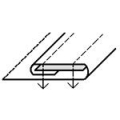 KHF42 top center plait hemmer 7/8 (22mm)