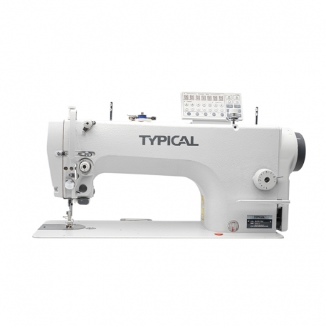 Typical GC6760-MD3 Direct-drive lockstitch sewing machine with double feed (drop and needle)